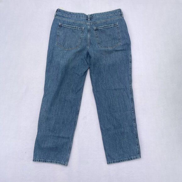 NWT Hollister Low-Rise Medium Wash Loose Jeans Size 14S/32W Baggy Oversized - Picture 2 of 7